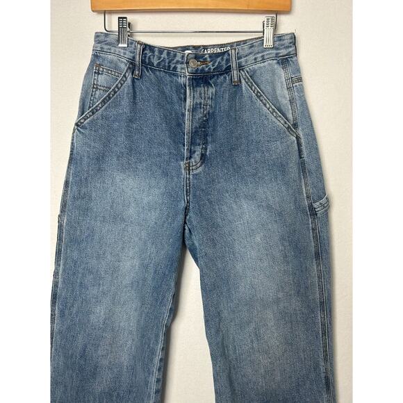 S.O.N.G. Carpenter Street Jeans Size 7/28 light wash wide leg - Picture 2 of 9